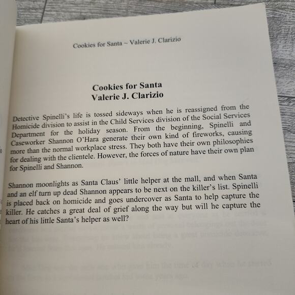 Cookies for Santa by Valerie J Clarizio SIGNED Murder Mystery Romance Fiction - Picture 6 of 12